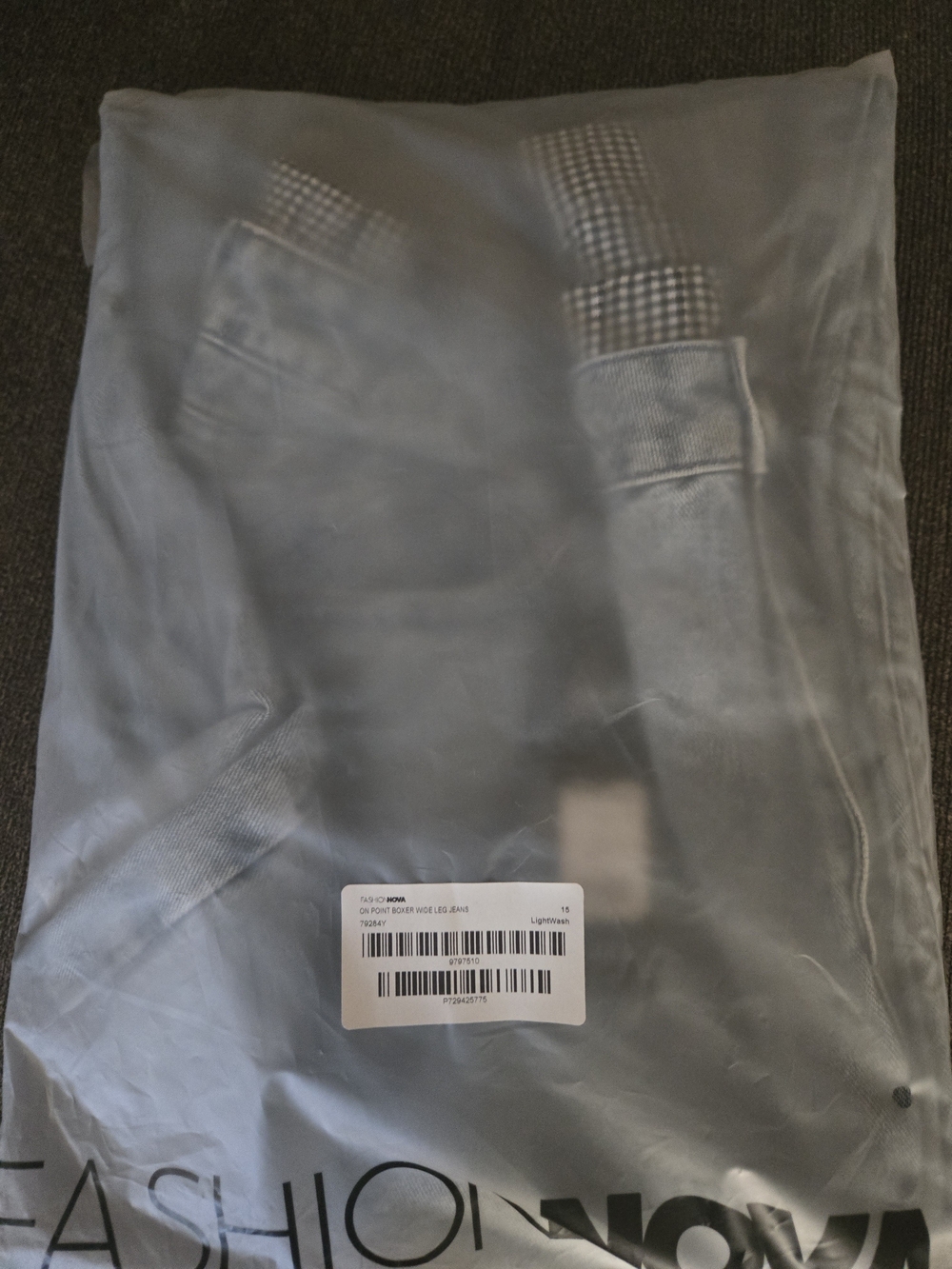 Fashion Nova Women Boxers Light Blue Jeans